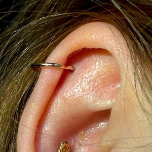 14K Rose Gold Cartilage Ring